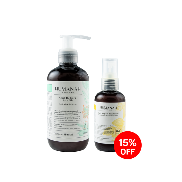 KIT REVITALIZANTE: ACTIVADOR DE RIZOS 3C - 4C + TRATAMIENTO REPARADOR CAPILAR