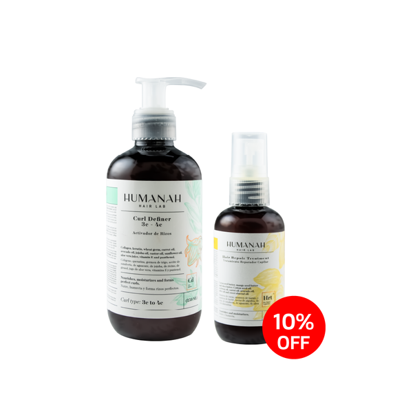 KIT REVITALIZANTE: ACTIVADOR DE RIZOS + TRATAMIENTO REPARADOR CAPILAR